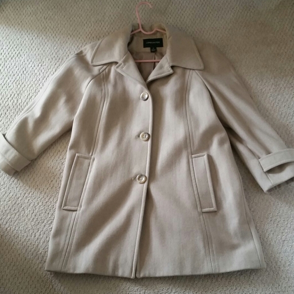 London Fog Jackets & Blazers - Light Beige Peacoat- WILL ACCEPT/MAKE OFFERS :)